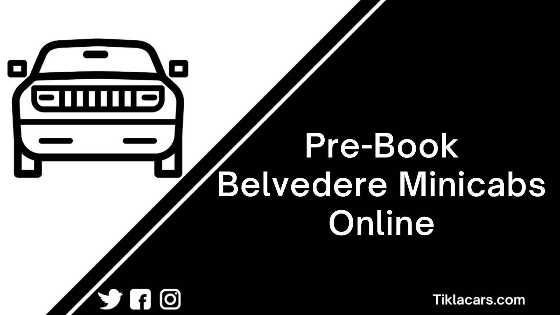 Online Booking Belvedere Minicabs 